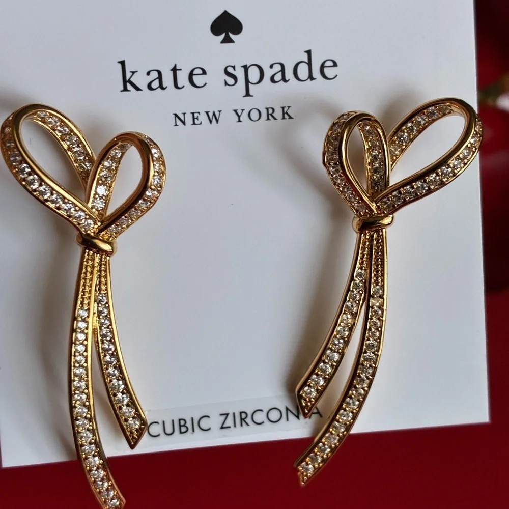 KATE SPADE Earrings,Kate Spade Gold Bow Earrings